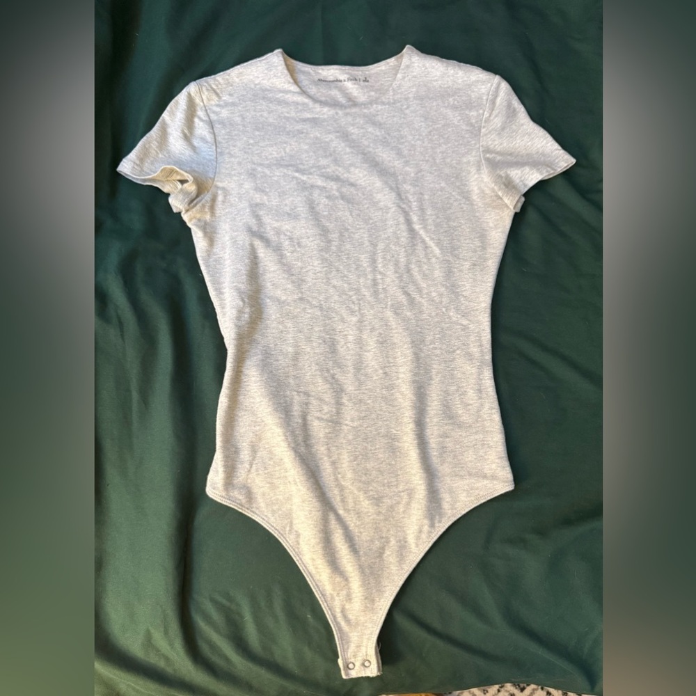 Abercrombie bodysuit Heather gray size S